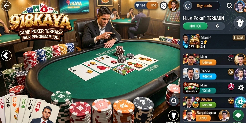 Screenshot gameplay Poker yang menarik dan interaktif di 918KAYA.