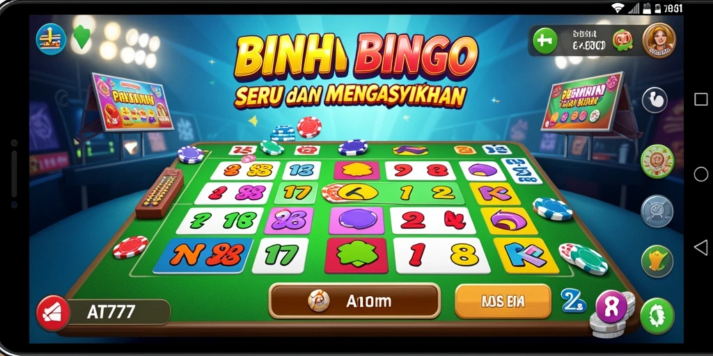 Tampilan menarik dari gameplay Bingo AT777 yang seru.