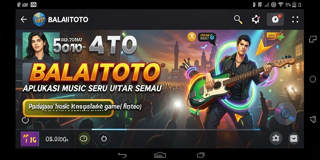 Tampilan gameplay menarik dalam <strong>BALAITOTO</strong> yang menampilkan interaksi musik.
