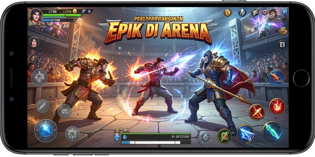 Gameplay seru dengan aksi pertarungan yang mendebarkan.