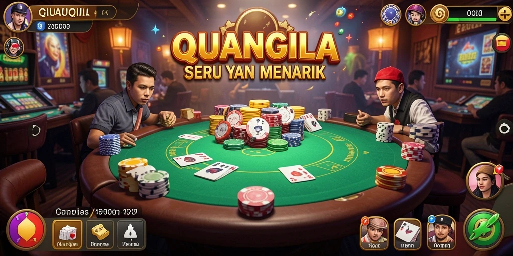 Tampilan menarik dari gameplay QiuQiu CUANGILA.