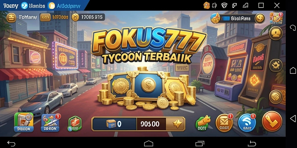 Gameplay FOKUS777 yang menarik menampilkan strategi dan pengelolaan bisnis.
