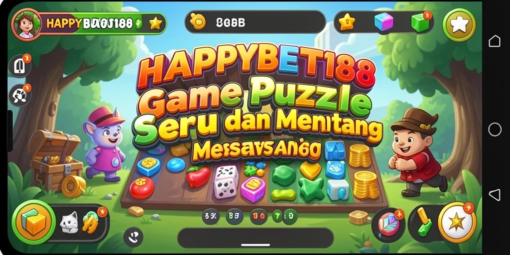 Tangkapan layar gameplay menampilkan teka-teki menarik di HAPPYBET188.