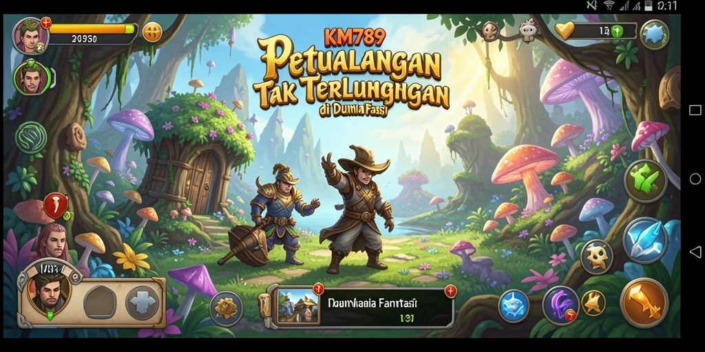 Gambar menampilkan gameplay KM789 dengan aksi petualangan seru dan grafis menarik.