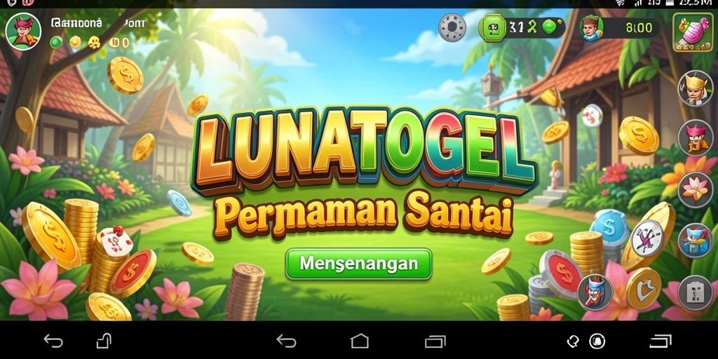 Tampilan gameplay LUNATOGEL yang seru dan menantang.