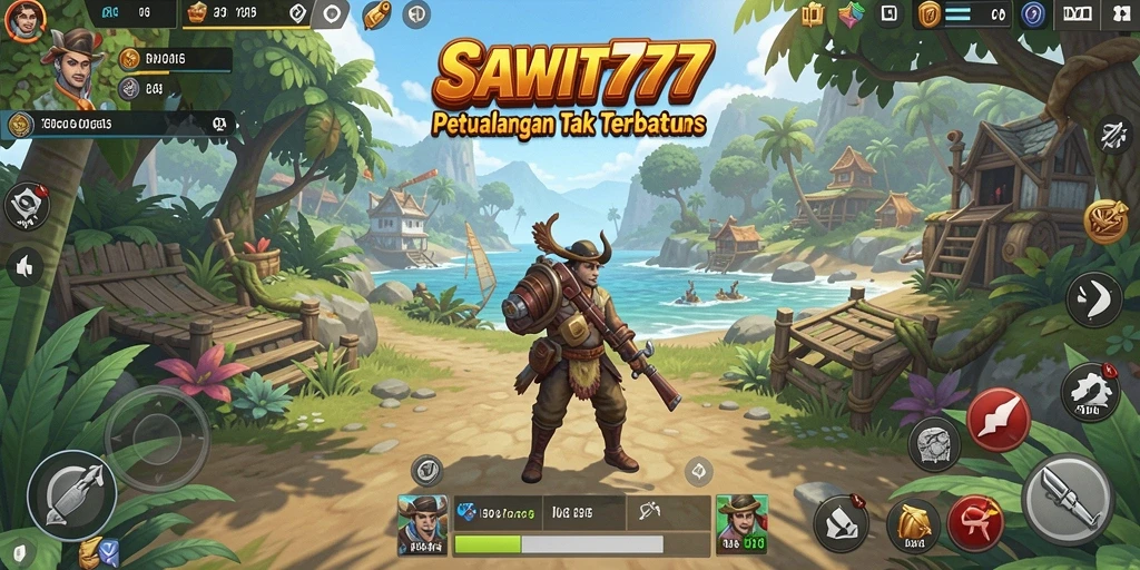 Tangkapan layar gameplay <strong>SAWIT777</strong> menampilkan petualangan seru di dunia terbuka.