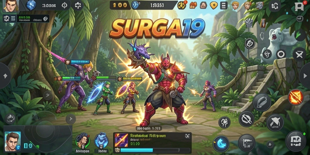 Tangkapan layar SURGA19 menampilkan gameplay mendebarkan dalam strategi.