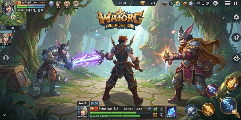 Gameplay menarik dalam dunia fantasi MMORPG WAK89.